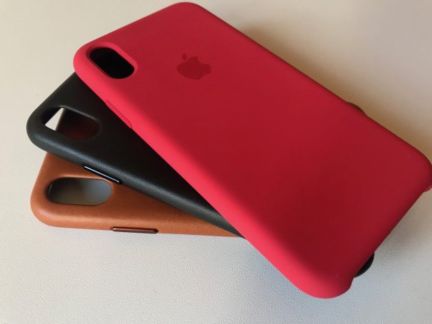 custodia in pelle per iphone x - (product)red