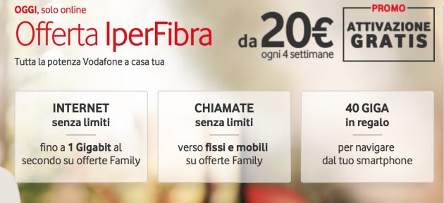 Vodafone, solo per oggi in offerta le promozioni adsl e fibra ... Linea adsl offerte
