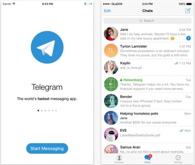 Telegram 4.5 è ottimizzato per iPhone X