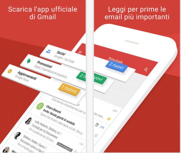 Google aggiorna Gmail per iPhone