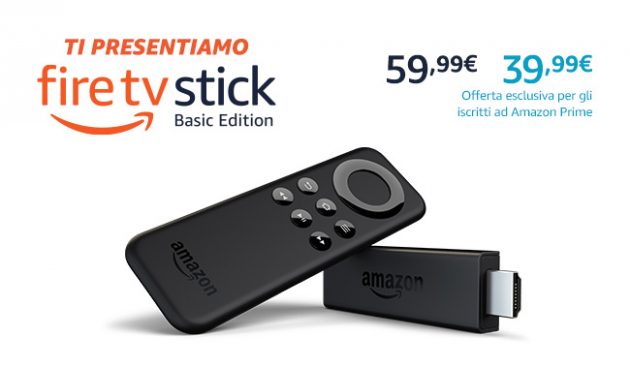 Amazon lancia la Fire TV Stick Basic Edition in Italia