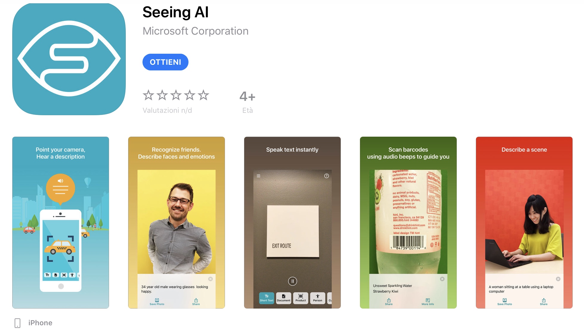 Seeing AI L app Con Intelligenza Artificiale Che Descrive Ci Che 
