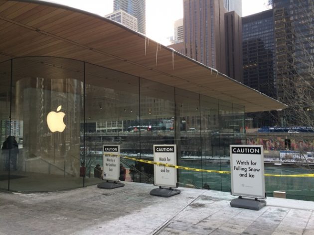 Problemi di neve per il nuovo Apple Store di Chicago [AGGIORNATO]