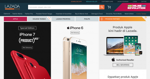 Apple arriva in altri Paesi dell’Asia tramite lo store online Lazada