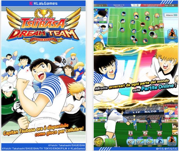 Holly e Benji su iPhone, disponibile il gioco “Captain Tsubasa: Dream Team”!