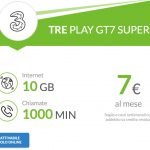 Nuova offerta Tre PLAY GT7 Super: 7€ al mese per 10GB e 1000 minuti