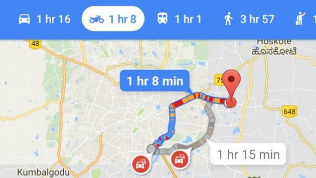 Anche in Google Maps arriverà la modalità navigazione per motociclisti