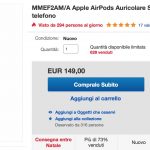AirPods a 149€ su eBay con consegna entro Natale