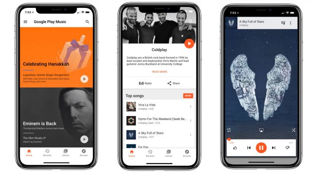 Google Play Music ottimizzata per iPhone X