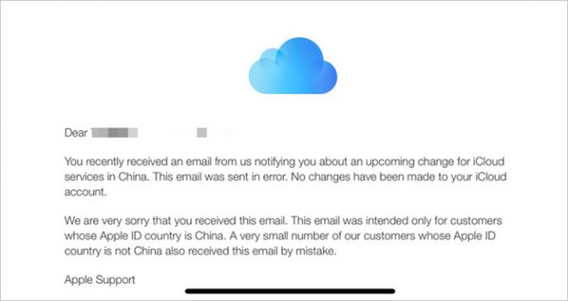 Apple chiarisce: “Il nuovo server cinese ospiterà solo i dati di utenti che vivono in Cina”
