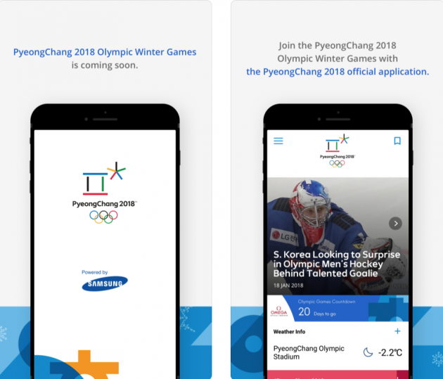 PyeongChang 2018: l’app ufficiale delle Olimpiadi invernali