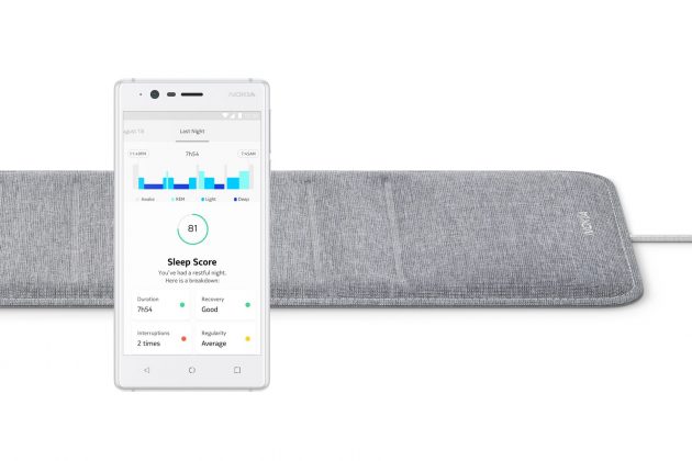 Nokia Sleep, il sensore che registra la qualità del sonno – CES 2018