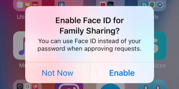 iOS 11.3 permetterà di approvare gli acquisti “in famiglia” usando il Face ID!