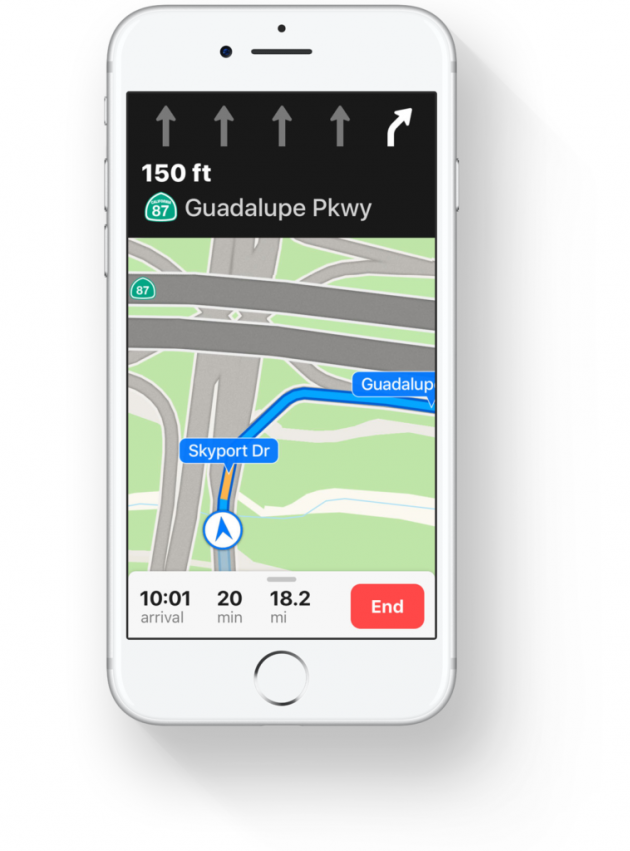 Apple Maps porta le indicazioni di corsia in nuove nazioni