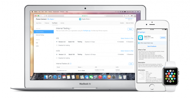 Apple aggiorna TestFlight con nuovo limite a 150 MB