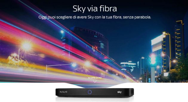 Sky via fibra: il futuro passa dalla rete!