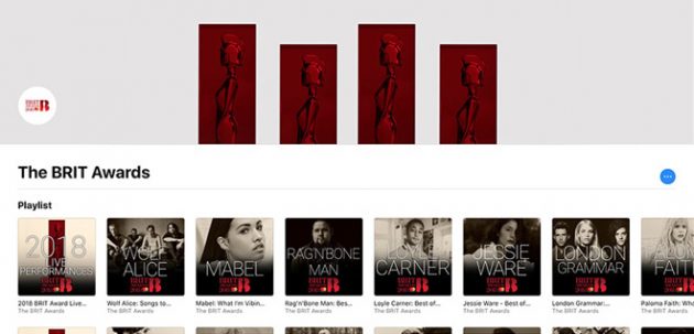 Apple partner dei BRIT Awards 2018