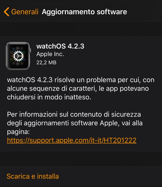 Apple rilascia watchOS 4.2.3 e tvOS 11.2.6 con correzione al bug del carattere indiano