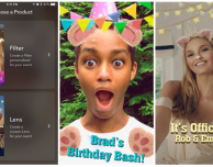 Snapchat introduce lens e filtri personalizzati