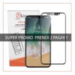 SUPER PROMO 2×1 pellicole in vetro temperato Total Body 3D per iPhone X e non solo