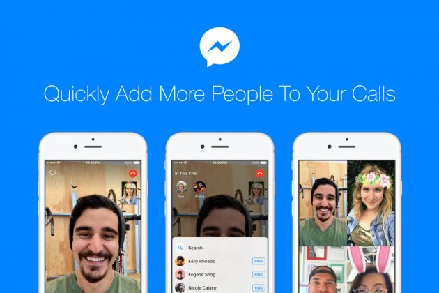 Su Facebook Messenger è possibile aggiungere nuove persone durante le chiamate audio/video