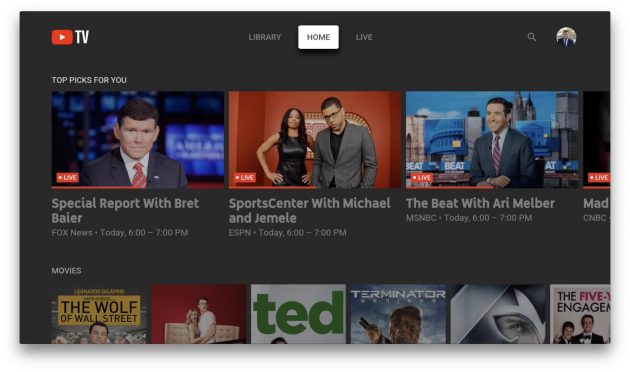 L’app YouTube TV arriva su tvOS