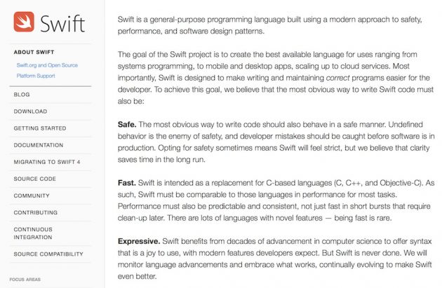 Apple parla delle novità di Swift 4.1