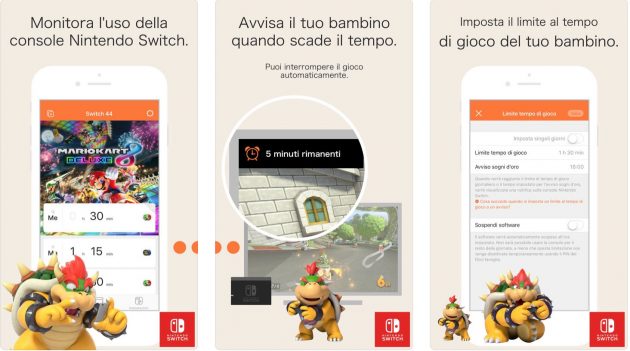 Nintendo Switch, nuovo aggiornamento per l’app iPhone “Filtro famiglia”