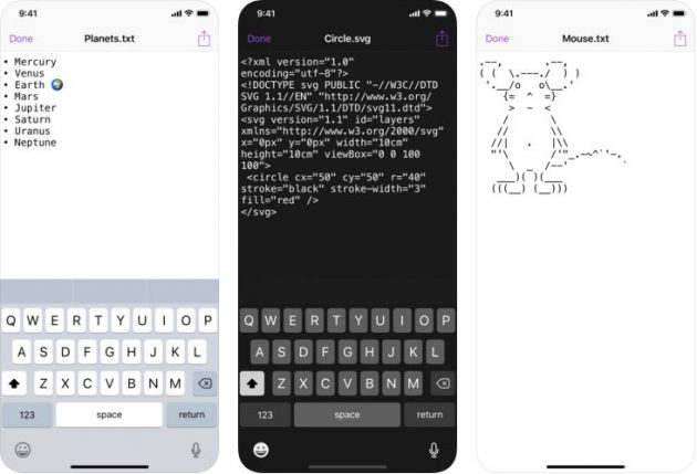 Textor: editor di testo gratuito per iPhone e iPad
