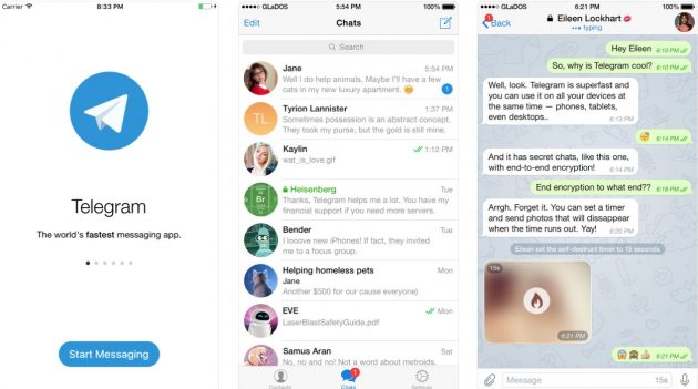 Telegram 4.8 disponibile su App Store
