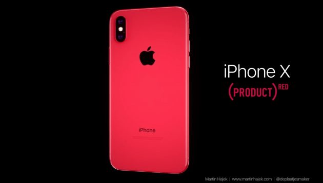 iPhone X (PRODUCT) RED mostrato in un video concept