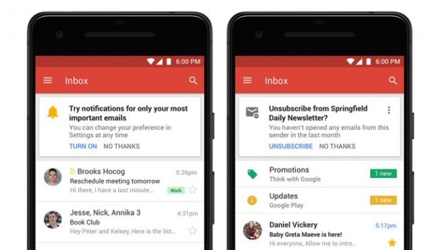Google annuncia novità per Gmail e Inbox