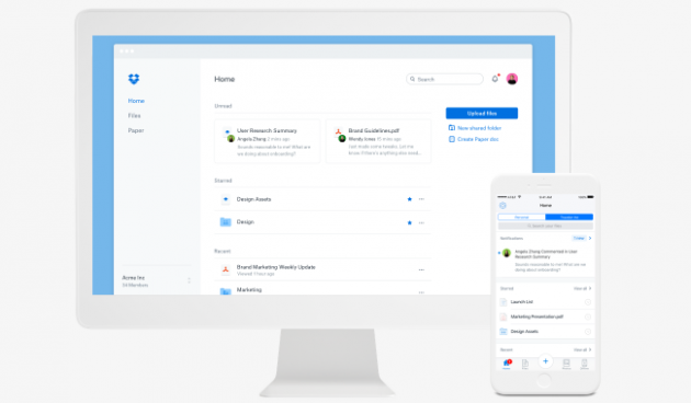 Con Dropbox Paper puoi creare i tuoi template personalizzati