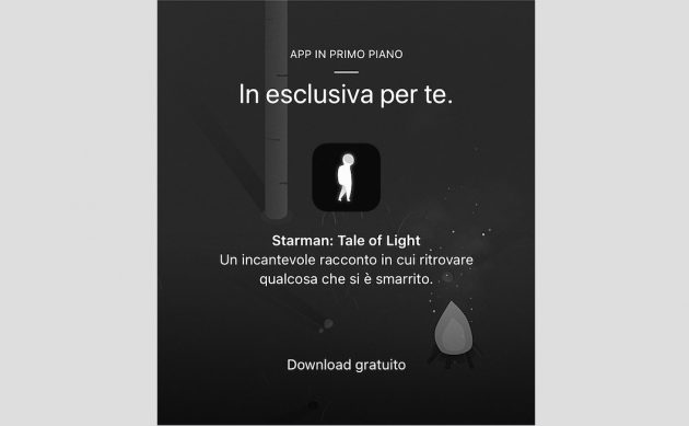 Apple regala il gioco “Starman: Tale of Light”