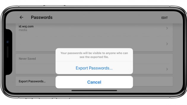 Chrome si aggiorna con la funzione di esportazione password