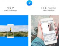 Facebook Messenger compatibile con foto a 360 gradi e video HD