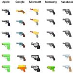 Dopo Apple anche Google, Microsoft e Facebook cambiano l’emoji della pistola