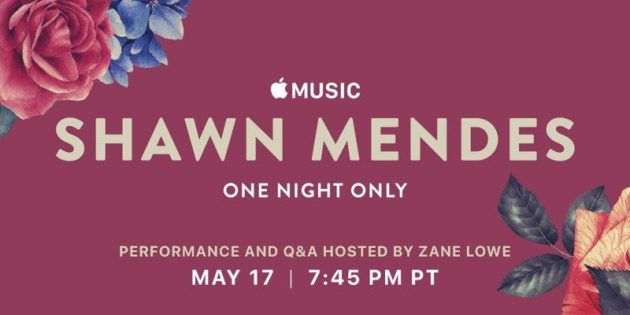 Su Apple Music il concerto live di Shawn Mendes