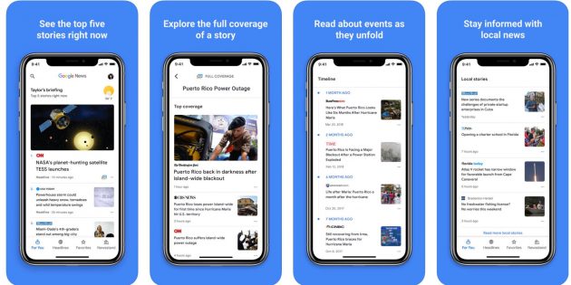 Il nuovo Google News (con IA) è disponibile su App Store