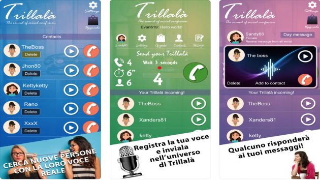 Trillalà, il nuovo social network dei messaggi audio… casuali