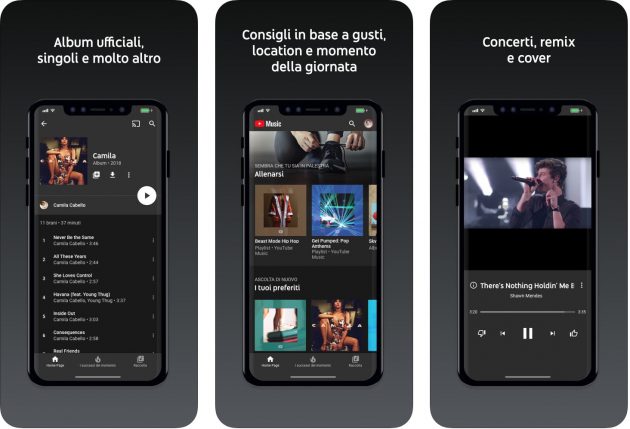 YouTube Music disponibile anche  in Italia