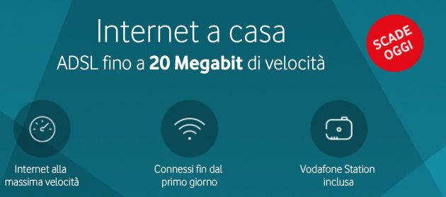 Vodafone ADSL in offerta da 19,90€ al mese