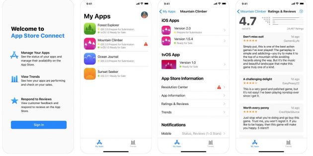 Apple aggiorna le app TestFlight e App Store Connect