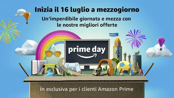 Amazon annuncia il Prime Day 2018: 36 ore di sconti a partire dal 16 luglio!
