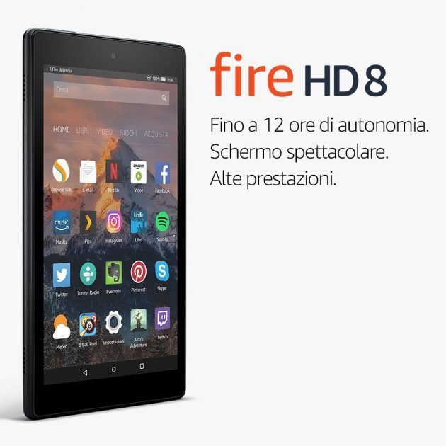 Tablet Amazon Fire HD 8 in offerta a 64.99€!
