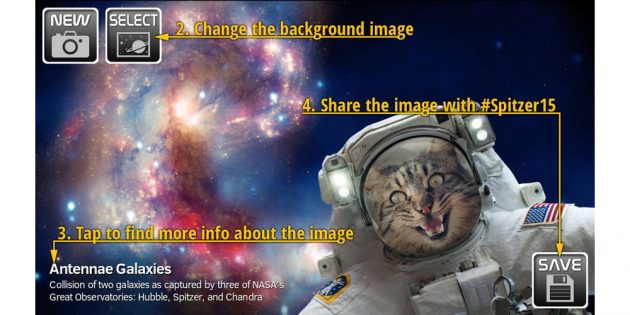Fatti un selfie nello spazio con la nuova app della NASA