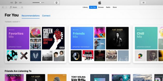 Apple Music lancia le playlist Friend Mix settimanali