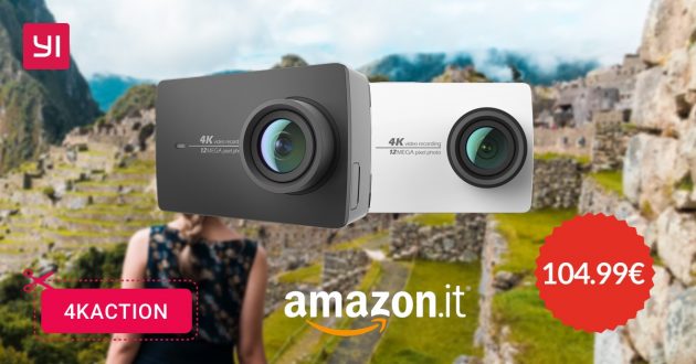 YI 4K, l’action camera disponibile con codice sconto a 104,99€