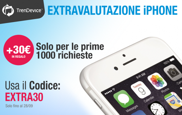 È tornata l’extravalutazione su TrenDevice: solo per iPhone e solo le prime 1.000 richieste