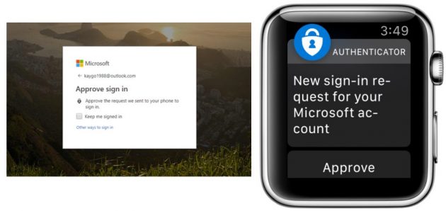 Microsoft Authenticator arriva su Apple Watch